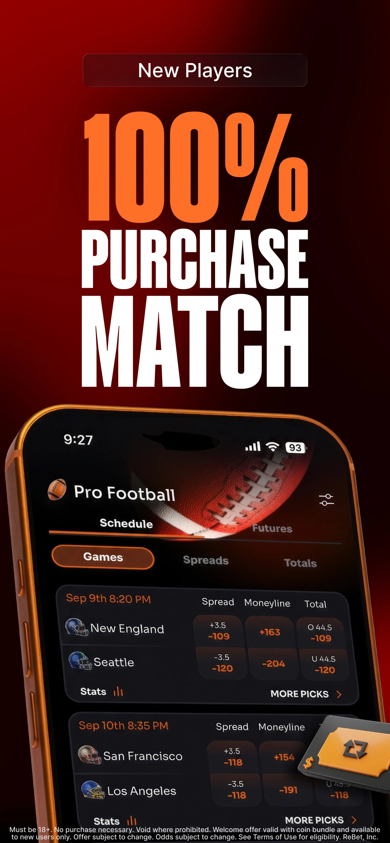 ReBet: Social Sports & Casino screenshot